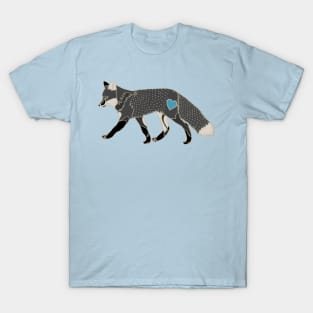 Fox Heart Blue T-Shirt